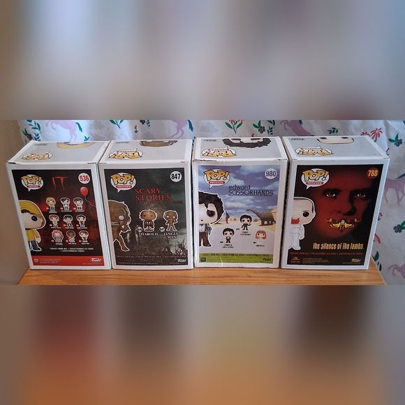 NIB Lot Of 4 Funko Pop Horror Movie Collectible Figurine Nerdy Home Decor - Picture 3 of 6